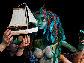 The ensemble with the Mermaid puppet